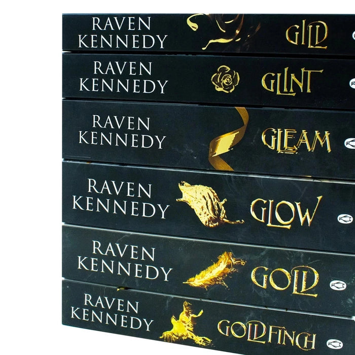 The Plated Prisoner Series By Raven Kennedy 6 Books Collection Set (Gild, Glint, Gleam, Glow, Gold & Goldfinch) - The Book Bundle