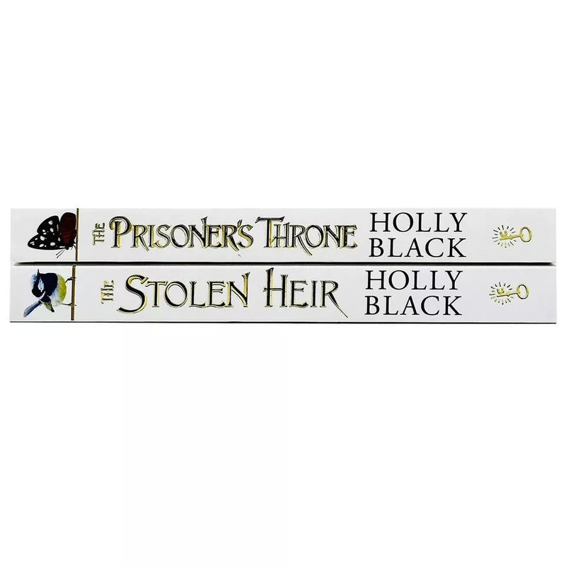 Cover images of Holly Black's The Stolen Heir Series paperback set, including Stolen Heir and Prisoner's Throne books by Bonnier Books UK.