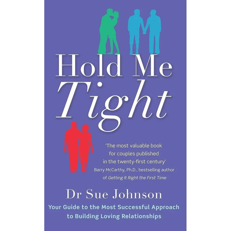 Hold Me Tight and Hold Me Tight workbook set by Dr. Sue Johnson, showing two paperback books on a plain background.