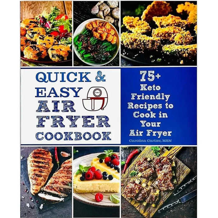 Anti-Processed Air Fryer,Slim 800 Hot Air,Healthy Air Fryer, Quick Easy 4 Books Set - The Book Bundle