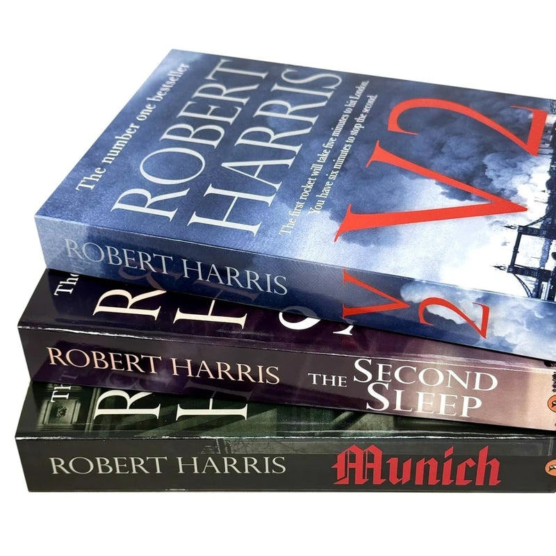 Robert Harris 3 Books Collection Set (Munich, The Second Sleep & V2) - The Book Bundle