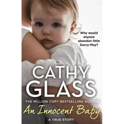 Cathy Glass collection of two books, "An Innocent Baby" and "Unsafe Damian," featuring cover art with books and a cozy reading scene.