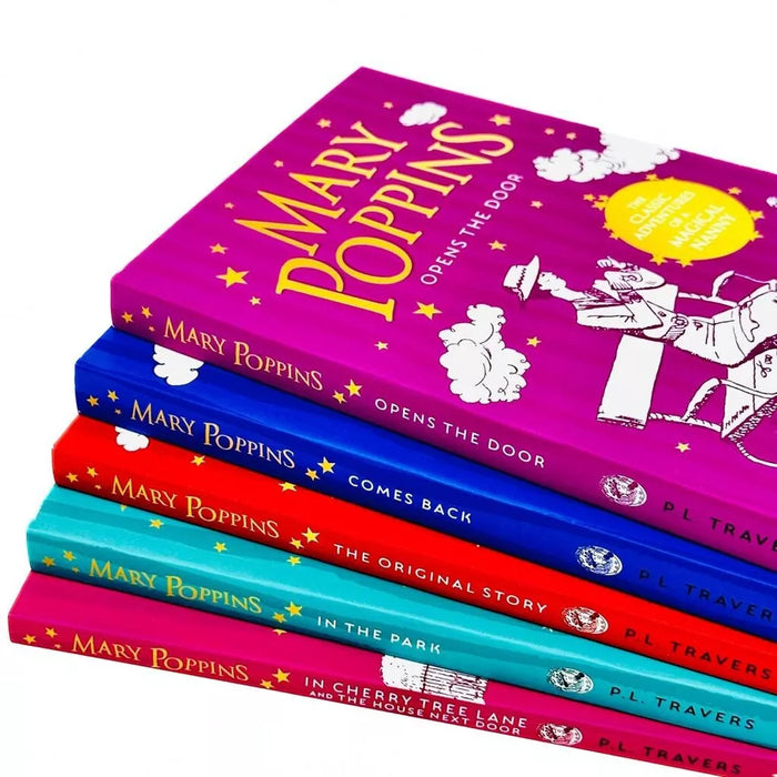 Mary Poppins Complete 5 Books Collection Set by P. L. Travers (Collins Modern Classics) - The Book Bundle