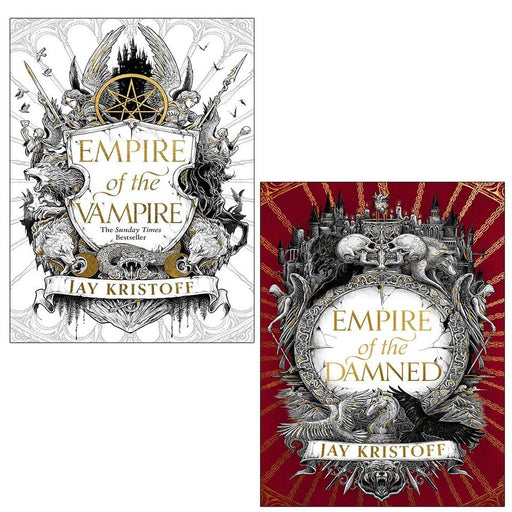 Empire of the Vampire Series Collection 1-2 Books Set by Jay Kristoff Damned - The Book Bundle