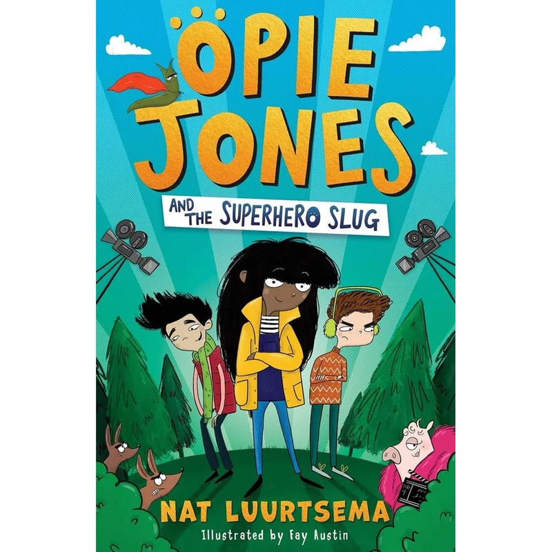 Nat Luurtsema collection of three paperback fiction books including The Overthinkers' Club, Opie Jones Talks to Animals, and Superhero Slug