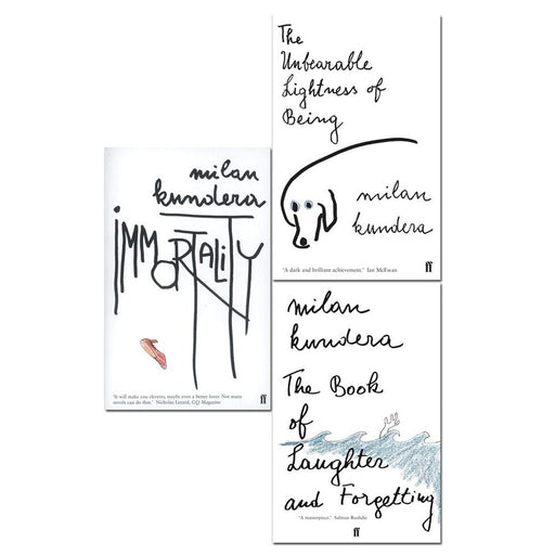 Milan Kundera Collection 3 Books Set Immortality, Unbearable Lightness of Being - The Book Bundle