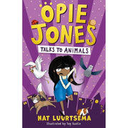 Nat Luurtsema collection of three paperback fiction books including The Overthinkers' Club, Opie Jones Talks to Animals, and Superhero Slug.