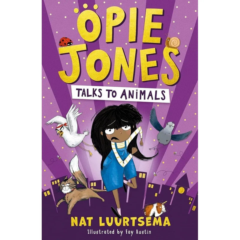 Nat Luurtsema collection of three paperback fiction books including The Overthinkers' Club, Opie Jones Talks to Animals, and Superhero Slug.