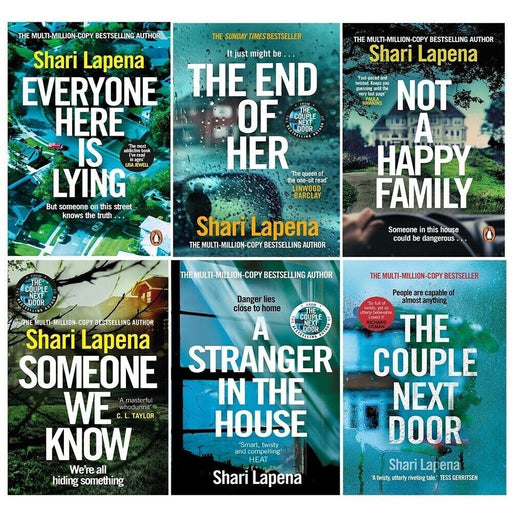 Shari Lapena Collection 6 Books Set Everyone Here is Lying, Not a Happy Family - The Book Bundle