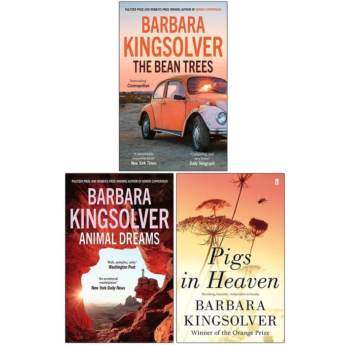 Barbara Kingsolver 3 Books Collection Set (Animal Dreams, The Bean Trees, Pigs in Heaven) - The Book Bundle