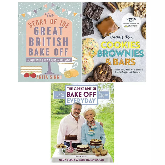 Everyday Great British, Story of Great British Bake, Crazy for Cookies 3 Books Set - The Book Bundle