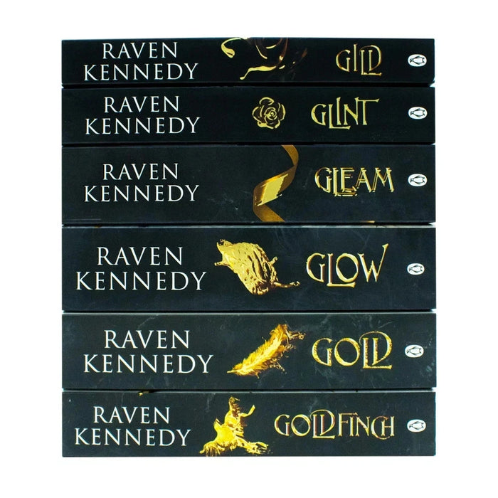 The Plated Prisoner Series By Raven Kennedy 6 Books Collection Set (Gild, Glint, Gleam, Glow, Gold & Goldfinch) - The Book Bundle
