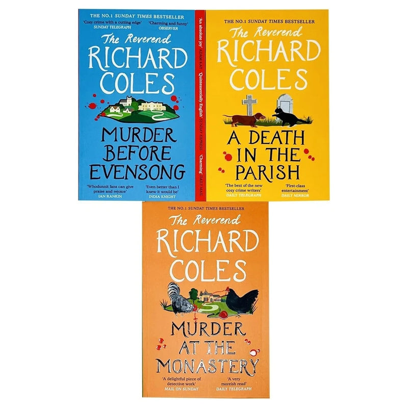 Canon Clement Mysteries By Reverend Richard Coles 3 Books Collection Set - The Book Bundle