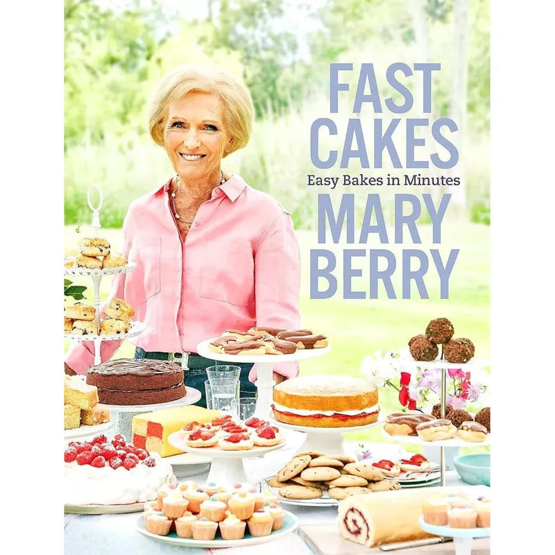 Set of three baking books featuring cakes, cookies, and bread recipes by Edd Kimber, Justine Pattison, and Mary Berry.