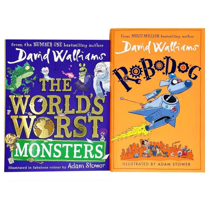 David Walliams Collection 2 Books Set (Robodog,World’s Worst Monsters Set) - The Book Bundle