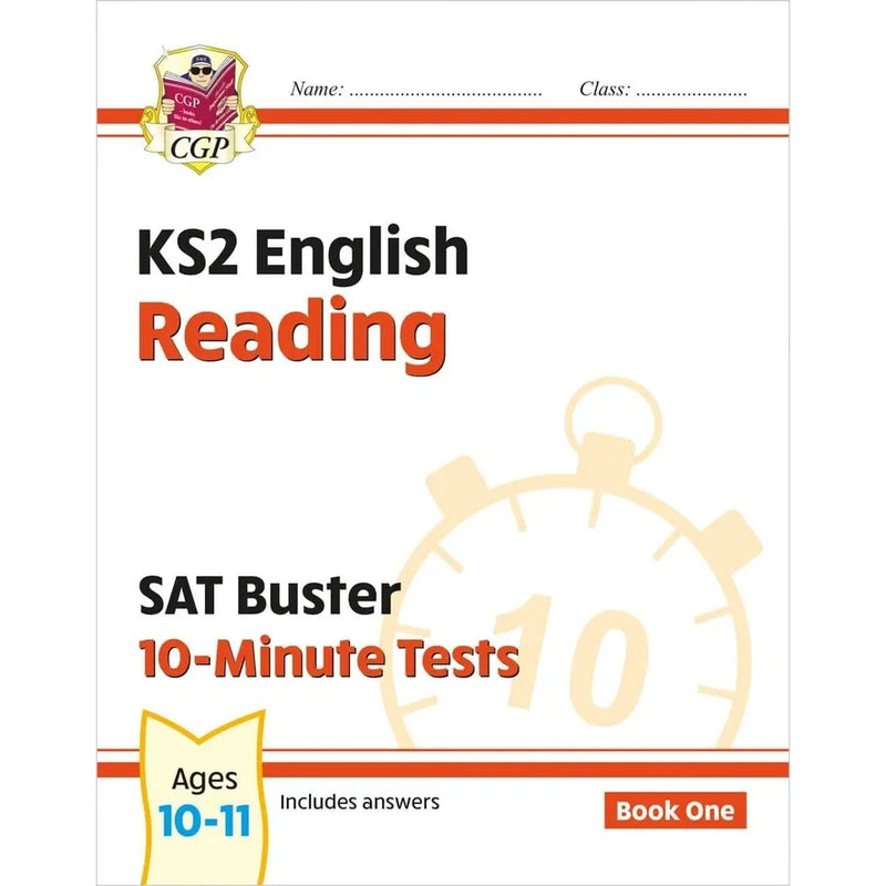 CGP KS2 English SAT Buster 10-Minute Tests 4 Books Collection Set - The Book Bundle