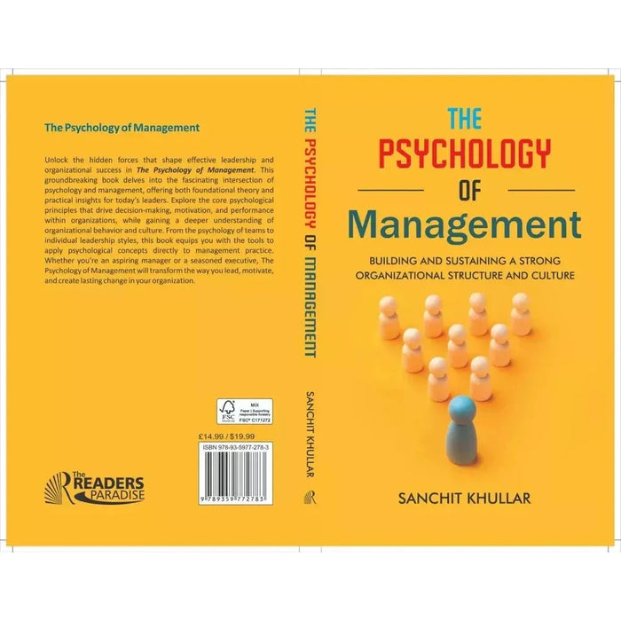Psychology of Management: Building Sustaining a Strong Organizational - The Book Bundle