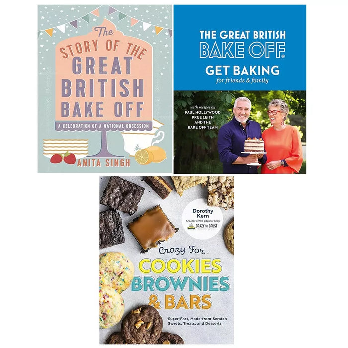 Great British Bake Off, Story of Great British Bake, Crazy for Cookies 3 Books Set - The Book Bundle
