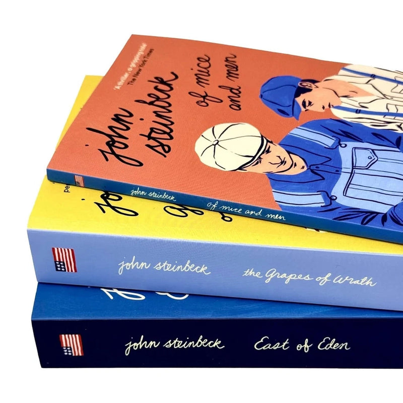Mr John Steinbeck 3 Books Collection Set (The Grapes of Wrath, East of Eden, Of Mice and Men) - The Book Bundle