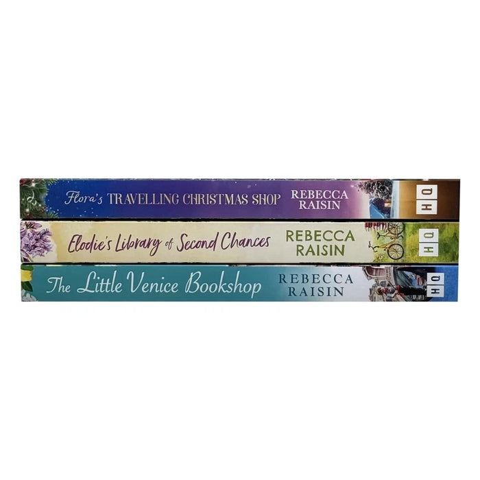 Rebecca Raisin Collection 3 Books Set (Flora's Travelling Christmas Shop, Elodie’s Library of Second Chances & Little Venice Bookshop) - The Book Bundle
