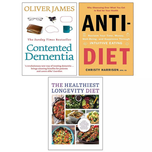 Healthiest Longevity Diet Chartwell, Contented Dementia,Anti-Diet 3 Books Set - The Book Bundle