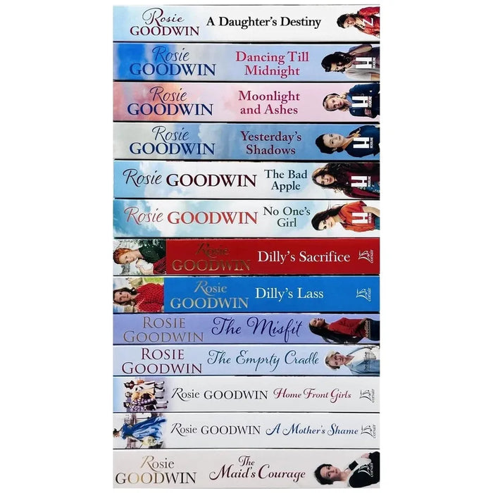 Rosie Goodwin 13 Books Collection Set Yesterday's Shadows, Yesterday's Shadows, Moonlight Ashes - The Book Bundle