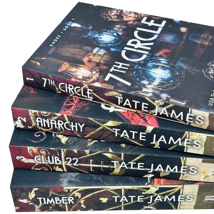 Hades Series 4 Books Collection Set by Tate James 7th Circle, Anarchy, Club 22 & Timber - The Book Bundle