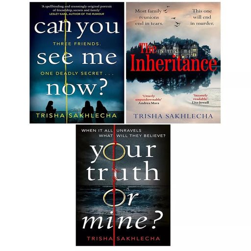 Trisha Sakhlecha Collection 3 Books Set Inheritance (HB), Your Truth or Mine - The Book Bundle