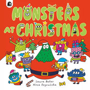 Monsters at Bedtime Series 4 Books Set by Laura Baker, Nina Dzyvulska Christmas - The Book Bundle