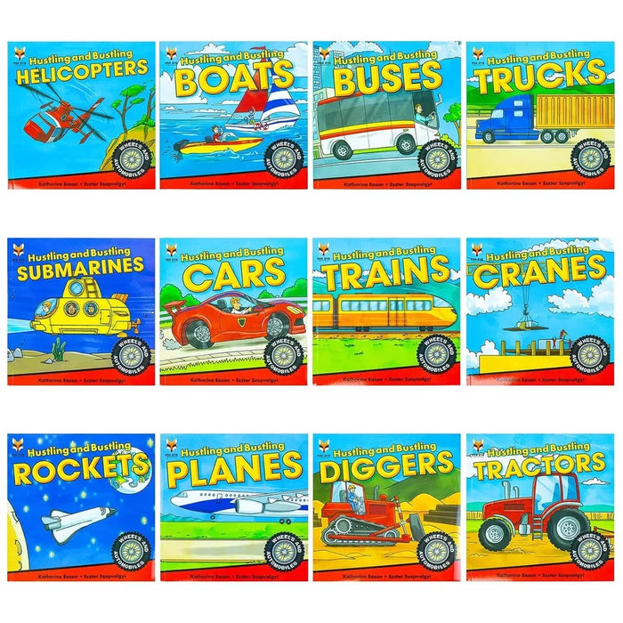 Wheels and Automobiles Collection 12 Amazing Books Set by Katherine Eason - The Book Bundle