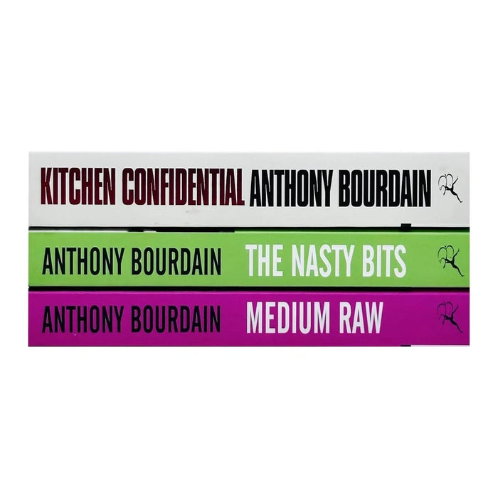 Anthony Bourdain Collection 3 Books Set (Medium Raw, Kitchen Confidential, The Nasty Bits) - The Book Bundle