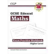 CGP GCSE Maths Edexcel Revision Guide & Exam Practice Workbook 2 Books Collection Set - The Book Bundle