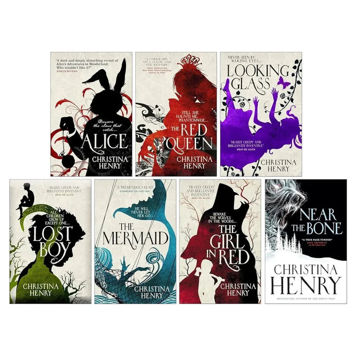Christina Henry 7 Books Collection Set (Alice, Red Queen, Looking Glass, Lost Boy, The Mermaid, The Girl in Red, Near the Bone) - The Book Bundle