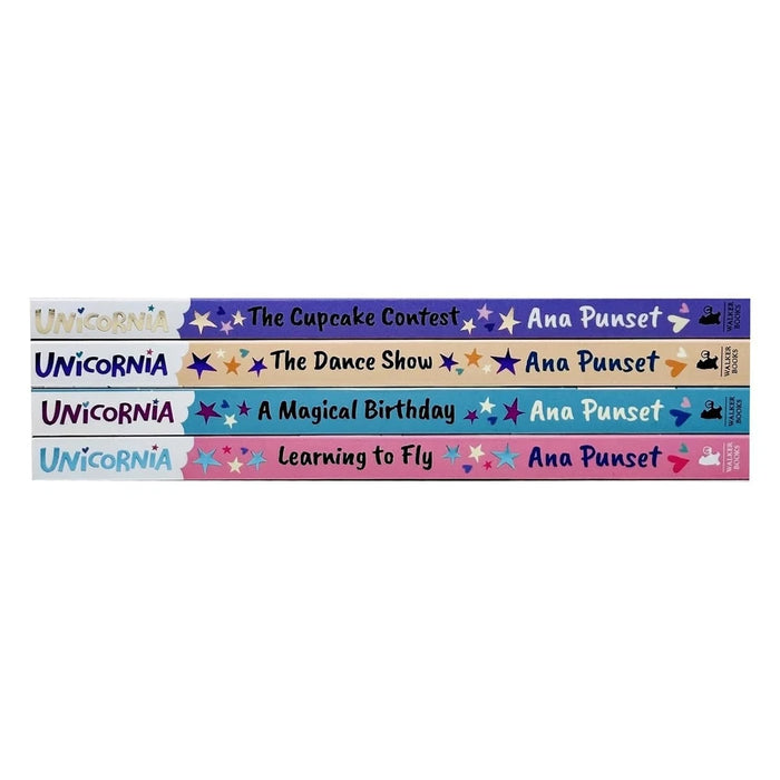 Unicornia Series 4 Books Collection Set by Ana Punset Learning to Fly, A Magical Birthday - The Book Bundle