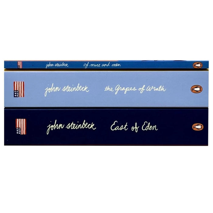 Mr John Steinbeck 3 Books Collection Set (The Grapes of Wrath, East of Eden, Of Mice and Men) - The Book Bundle