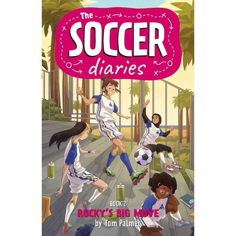 Soccer Diaries 3 Books Collection Set by Tom Palmer Rocky Takes the Lead, Rocky's Big Move - The Book Bundle