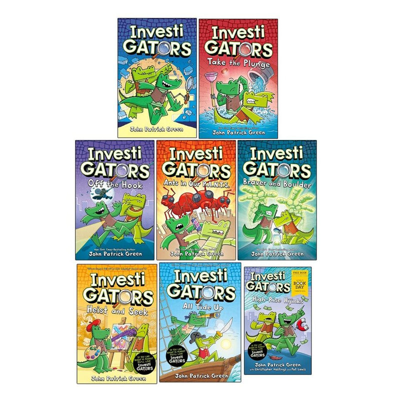 Investigators Series John Patrick Green 8 Books Collection Set High-Rise Hijinks - The Book Bundle