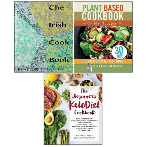 Irish Cookbook McMahon (HB), Beginners KetoDiet,Plant Based Cookbook 3 Books Set - The Book Bundle