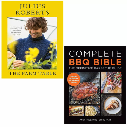 Farm Table Julius Roberts, BBQ BIBLE Definitive Barbecue Guide 2 Books Set - The Book Bundle