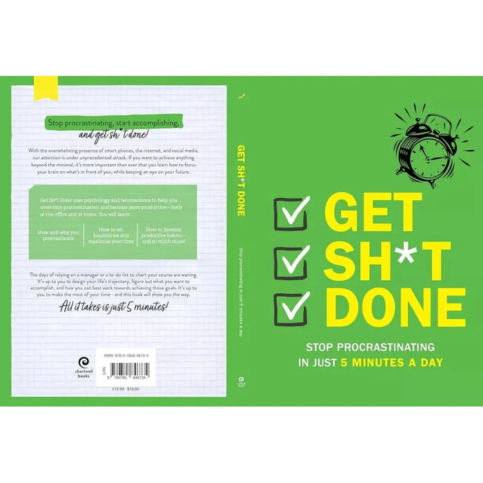 Get Sh*t Done : Stop Procrastinating In Just 5 Minutes A Day by Chartwell Books - The Book Bundle
