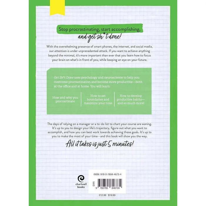 Get Sh*t Done : Stop Procrastinating In Just 5 Minutes A Day by Chartwell Books - The Book Bundle