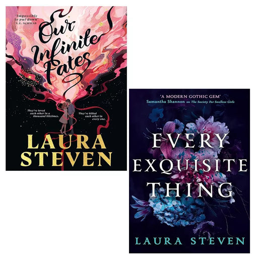 Laura Steven Collection 2 Books Set Our Infinite Fates, Every Exquisite Thing - The Book Bundle