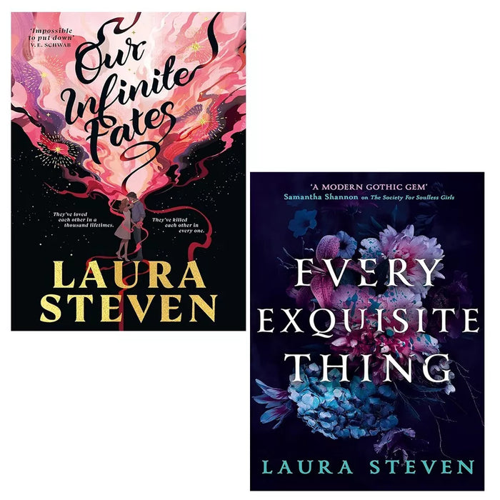 Laura Steven Collection 2 Books Set Our Infinite Fates, Every Exquisite Thing - The Book Bundle