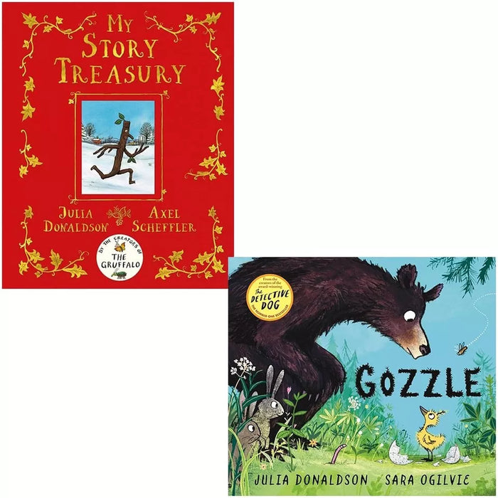 Julia Donaldson 2 Books Collection Set My Story Treasury, Gozzle Hardcover - The Book Bundle