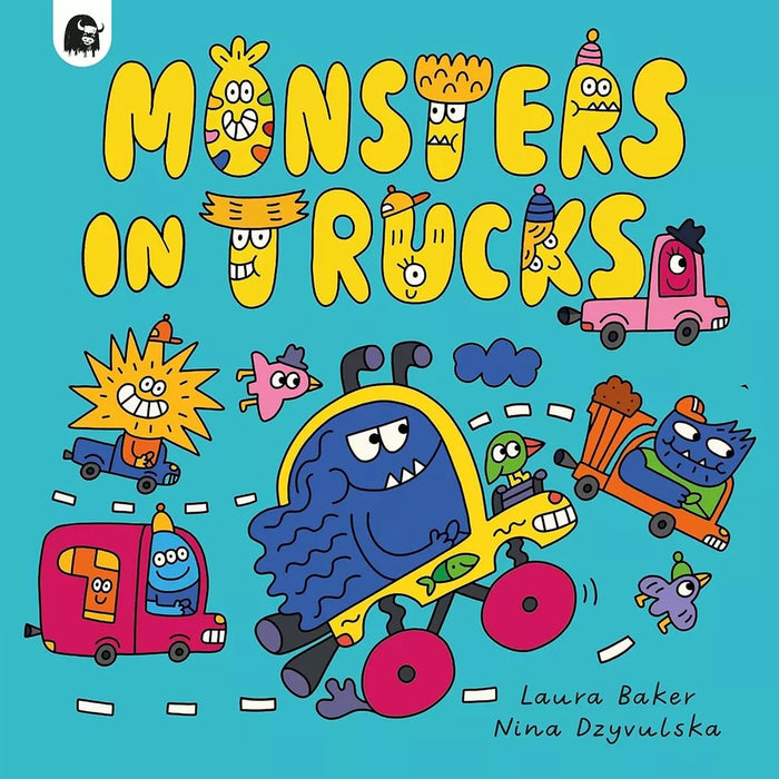 Monsters at Bedtime Series 4 Books Set by Laura Baker, Nina Dzyvulska Christmas - The Book Bundle