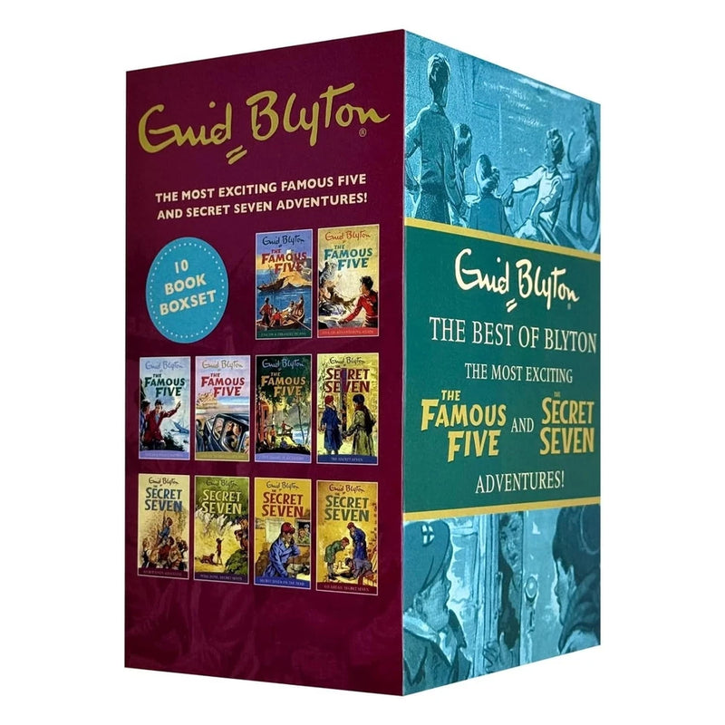 The Best of Enid Blyton The Famous Five & The Secret Seven Adventures 10 Books Collection Set (Five on a Treasure Island, Go Adventuring Again & More) - The Book Bundle
