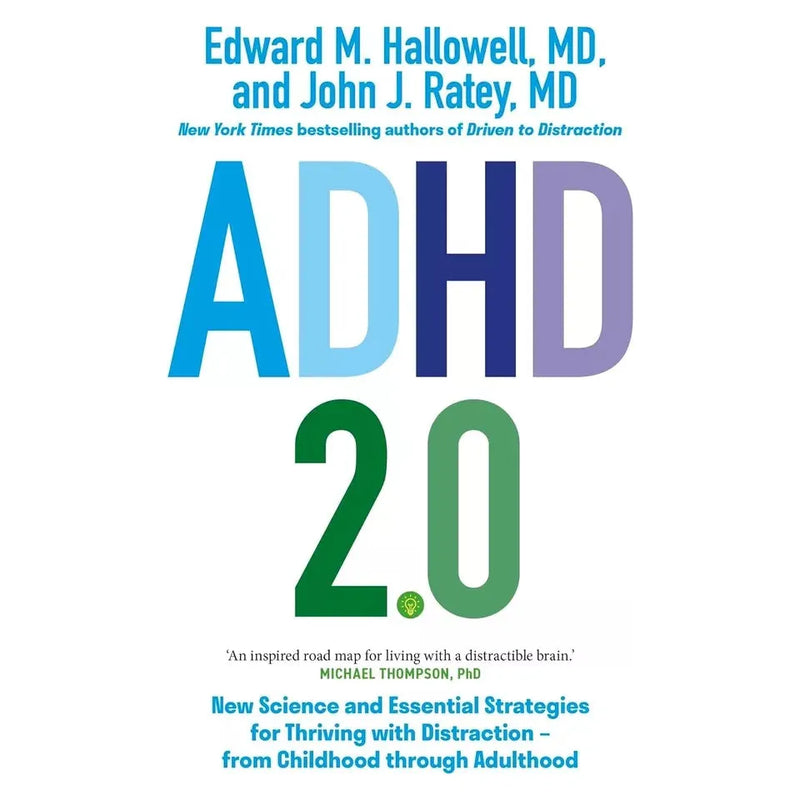 ADHD 2.0, How to Thrive with Adult ADHD James Kustow 2 Books Set 7 Pillars Focus - The Book Bundle