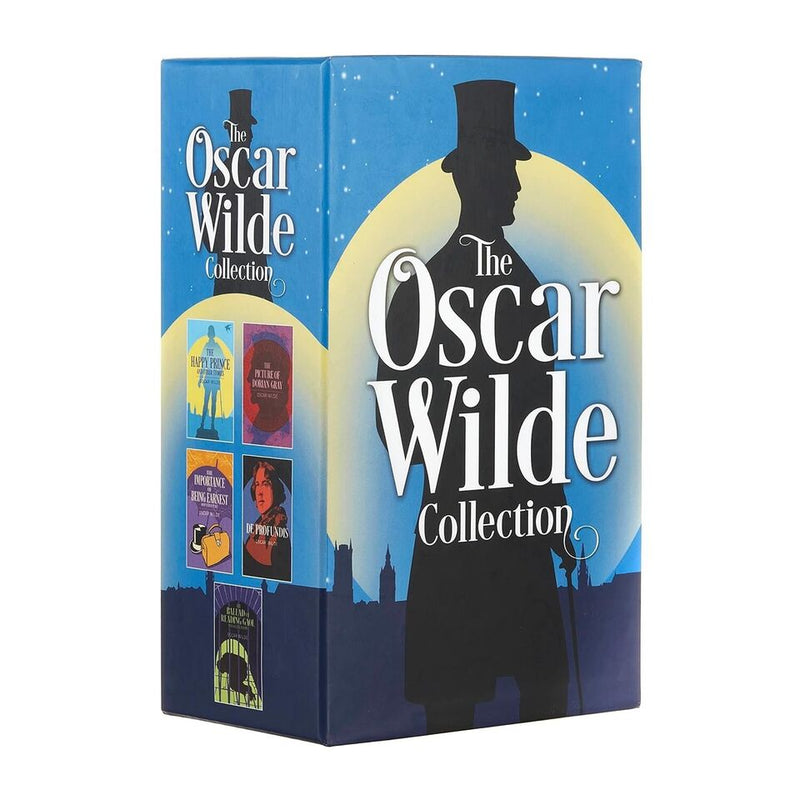 Oscar Wilde collection box set with five paperback books by Arcturus Publishing, featuring works by the renowned author.