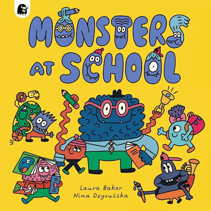 Monsters at Bedtime Series 4 Books Set by Laura Baker, Nina Dzyvulska Christmas - The Book Bundle