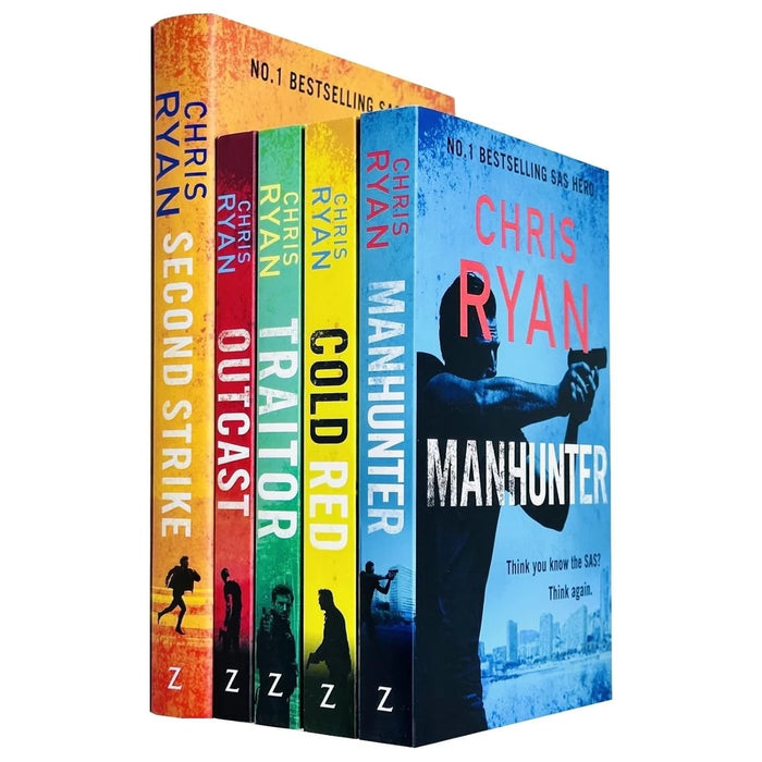 Chris Ryan Collection 5 Books Set Second Traitor, Outcast, Strike (HB), Manhunter - The Book Bundle